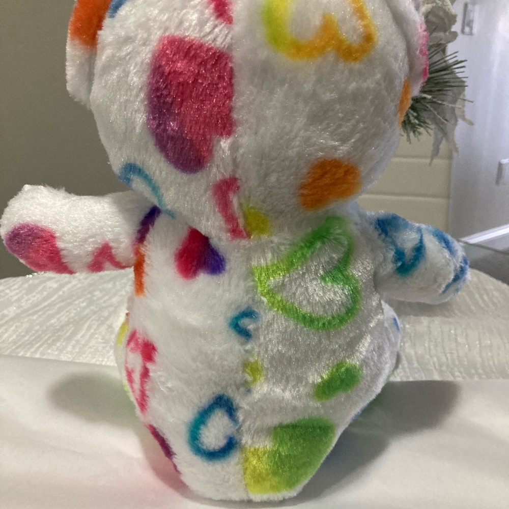 White and Blue Stuffed Animal Plush Toy - Picture 4 of 6